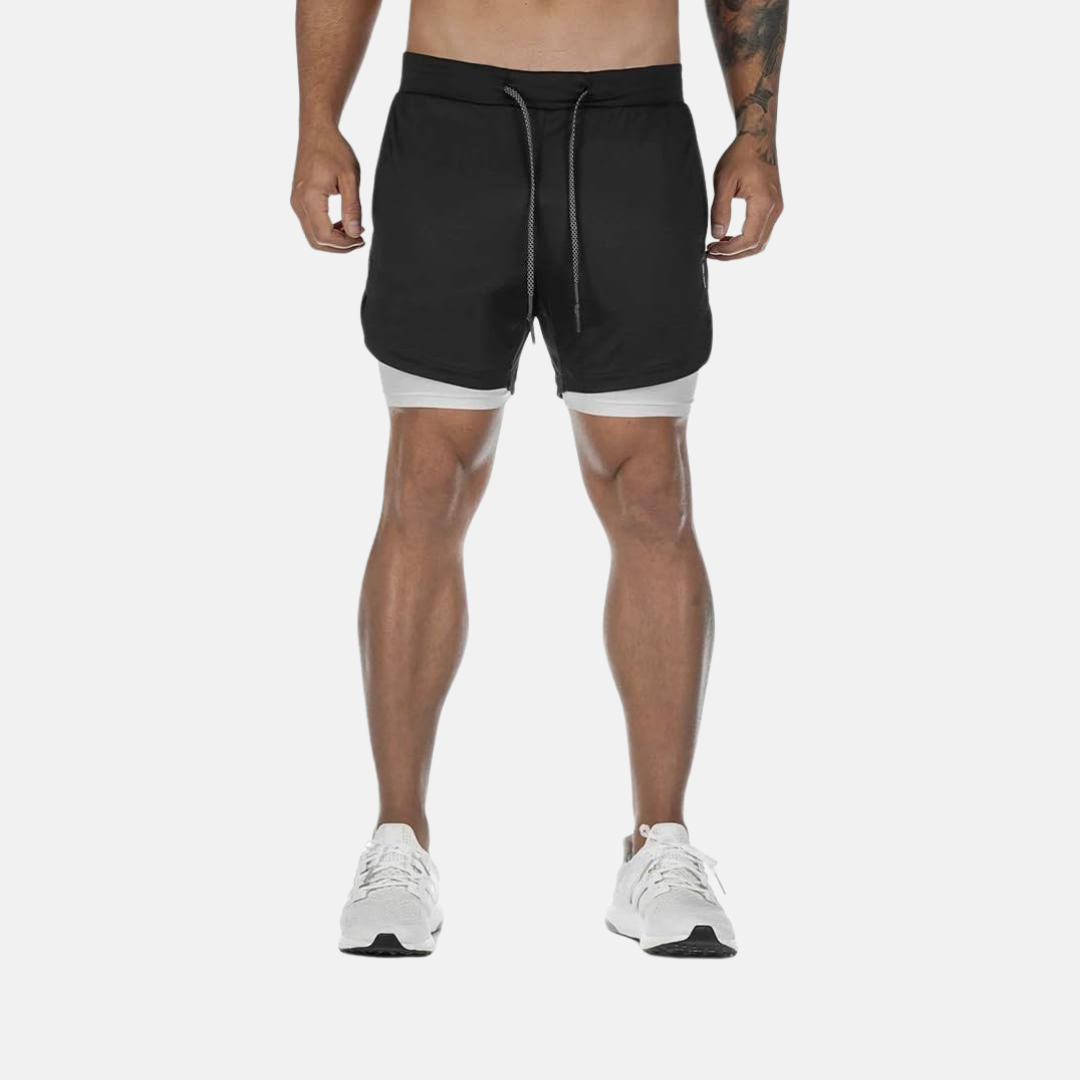 Pantalones cortos deportivos FlexRun Pro 2 en 1 | 1 + 1 gratis