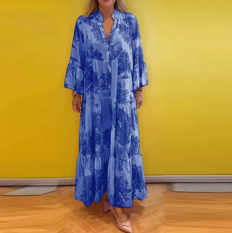Floravienne™ | Jurk conoció a Bloemenprint en Tijdloze Gratie