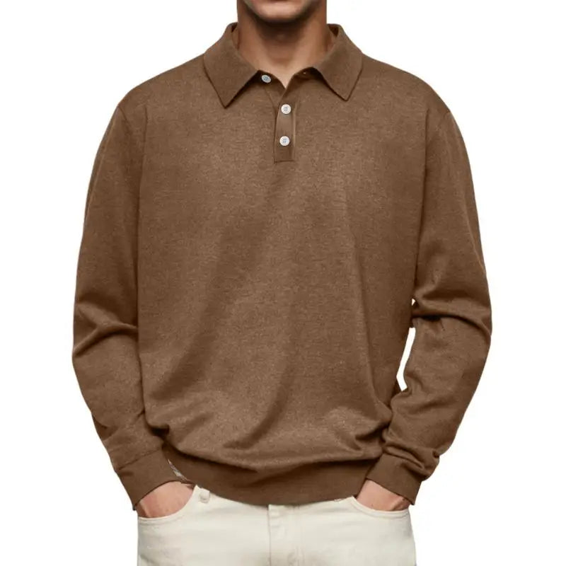 Marcello™ - Casual Polo met Lange Mouwen – Stijl en Comfort in Balans