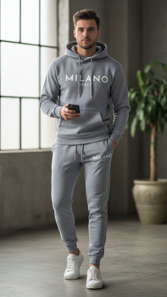 Nordiven™ | Set Hoodie & Pantaloni Uomo con Stampa Moderna