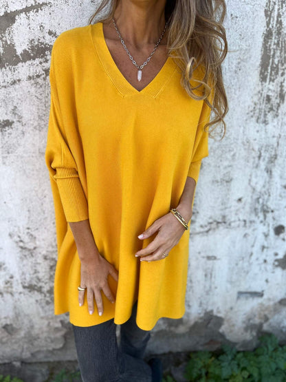 Lunora™ Breeze Knit: el suéter de cuello en V que te hará sentir cómodo