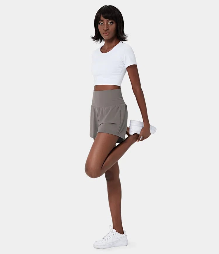VivreFlex™ High-Waisted Yoga Shorts