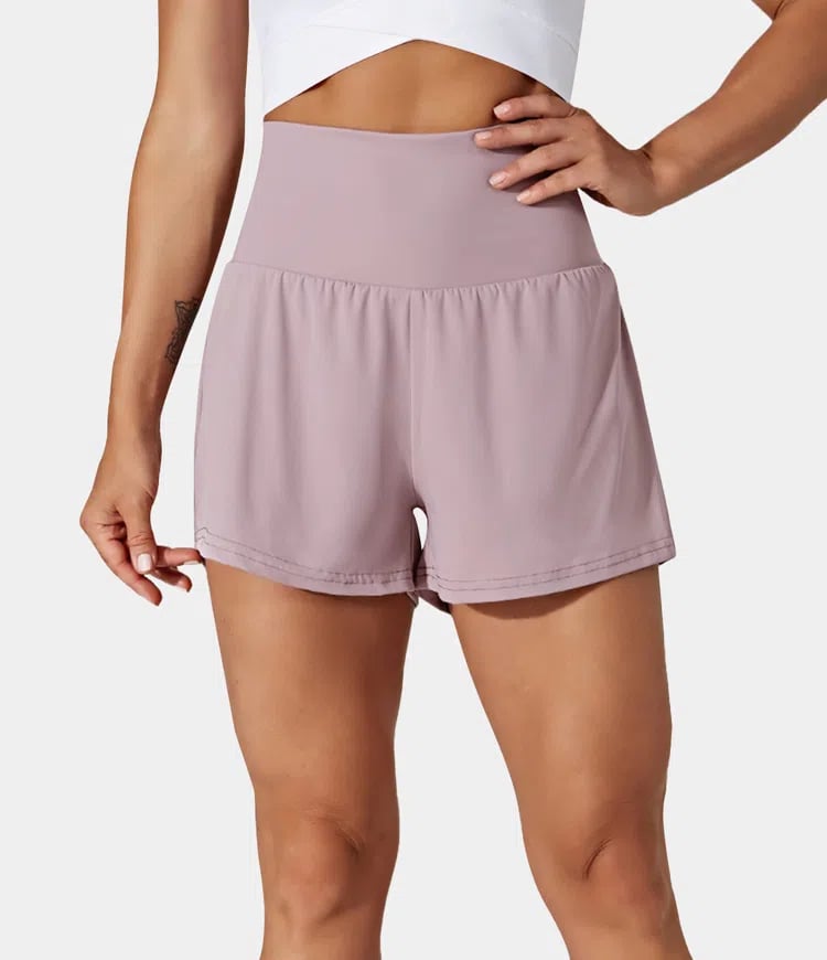 VivreFlex™ High-Waisted Yoga Shorts