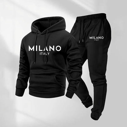 Nordiven™ | Set Hoodie & Pantaloni Uomo con Stampa Moderna