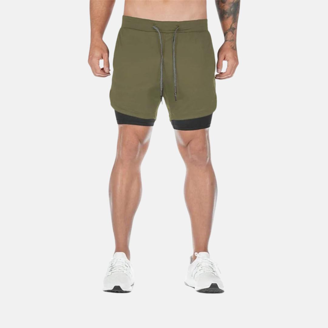 Pantalones cortos deportivos FlexRun Pro 2 en 1 | 1 + 1 gratis