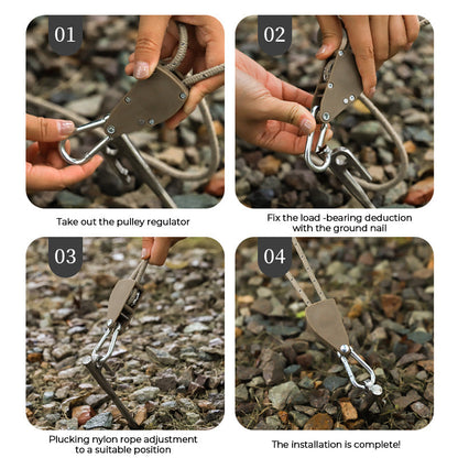 CordaFlex™ – Corda regolabile multiuso para campeggio e outdoor