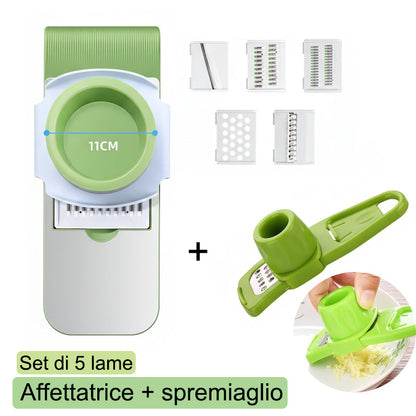 VerduraPro™ | Taglierina Multifuncional 7 en 1 para Verdure e Frutta
