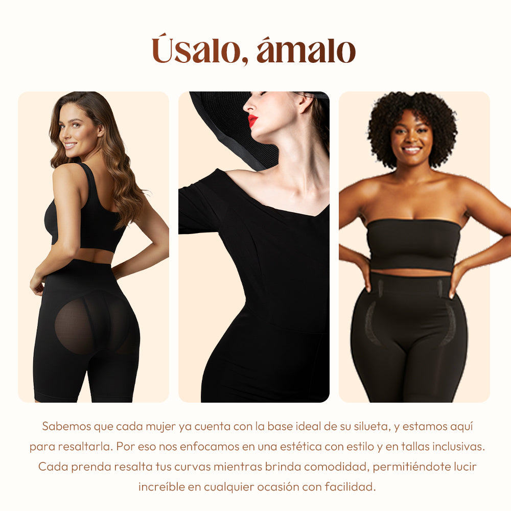 CurvaPerfect™ – Shorts Moldeadores de Cintura Alta con Efecto Levanta-Glúteos