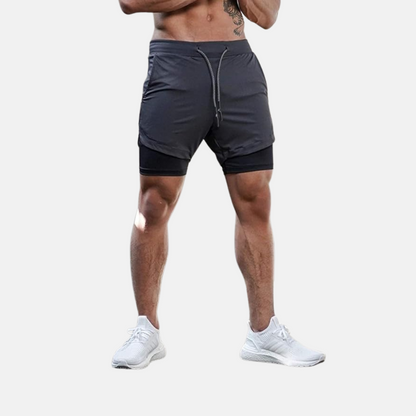 Pantalones cortos deportivos FlexRun Pro 2 en 1 | 1 + 1 gratis