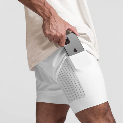 Pantalones cortos deportivos FlexRun Pro 2 en 1 | 1 + 1 gratis