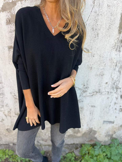 Lunora™ Breeze Knit: el suéter de cuello en V que te hará sentir cómodo