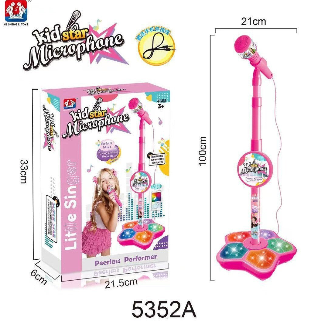 Melodrio™ – Soporte de micrófono para karaoke para niños con luz y música