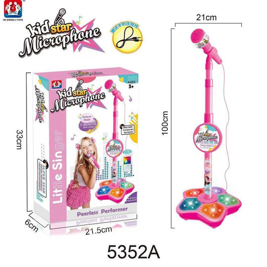 Melodrio™ – Soporte de micrófono para karaoke para niños con luz y música