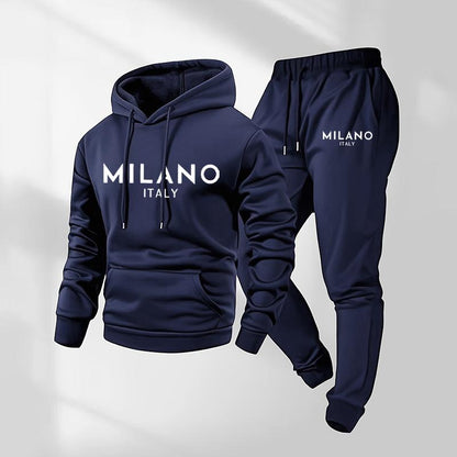 Nordiven™ | Set Hoodie & Pantaloni Uomo con Stampa Moderna