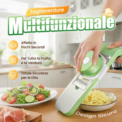 VerduraPro™ | Taglierina Multifuncional 7 en 1 para Verdure e Frutta