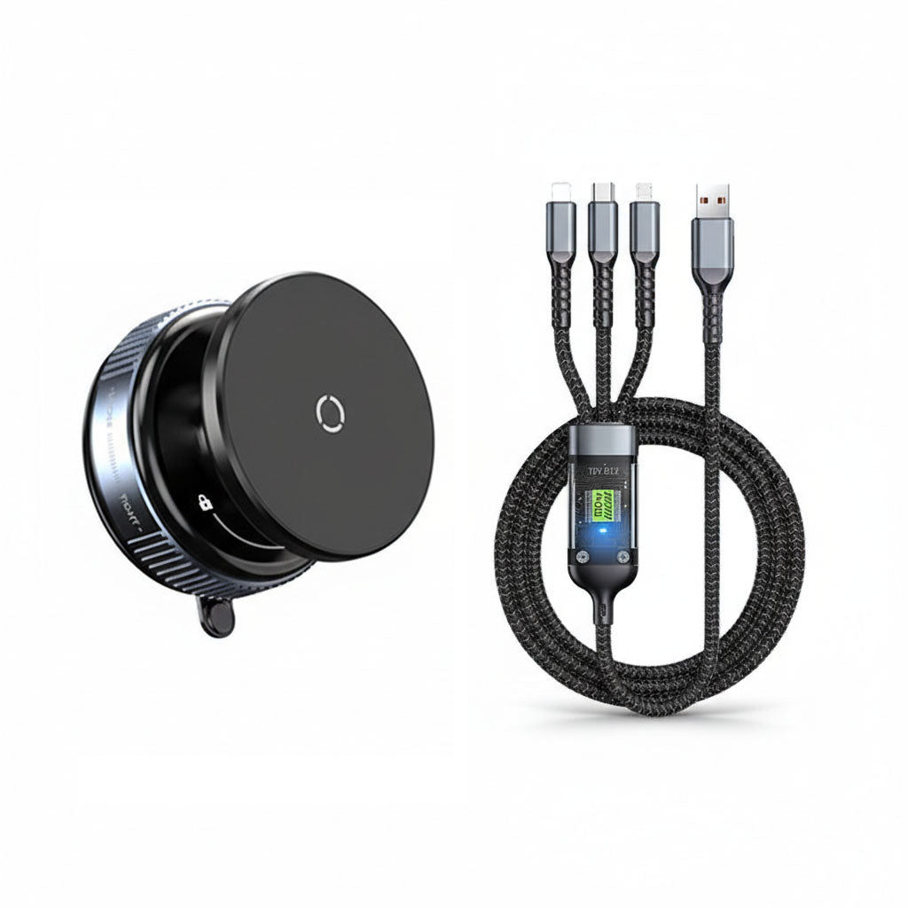 Magnevo™ - Soporte magnético con ventosa – Estabilidad y libertad de movimiento