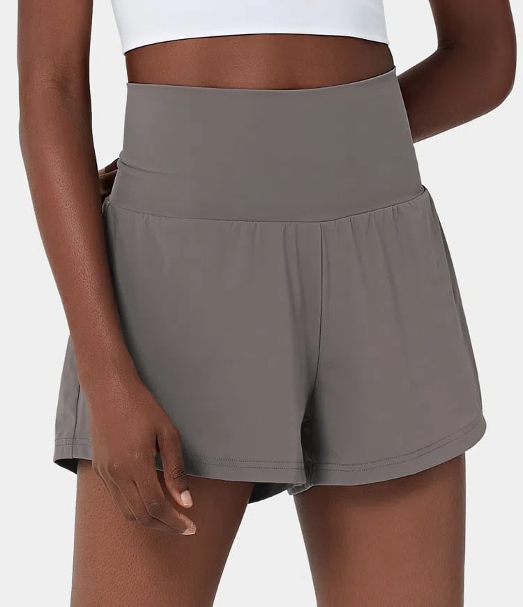 VivreFlex™ High-Waisted Yoga Shorts