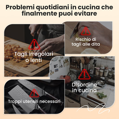 VerduraPro™ | Taglierina Multifuncional 7 en 1 para Verdure e Frutta