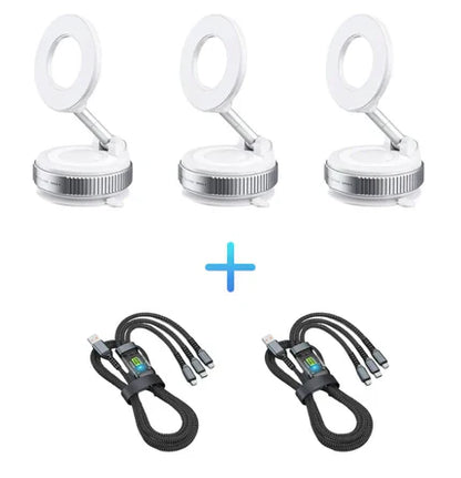 Gripora™ - Soporte Magnético con Succión al Vacío 360° para Auto