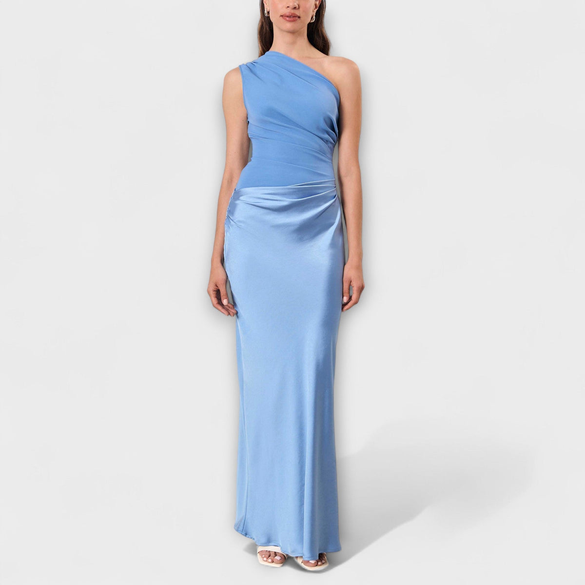 Lunarié™ | One-Shoulder Elegance Maxi Dress