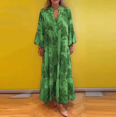 Floravienne™ | Jurk conoció a Bloemenprint en Tijdloze Gratie