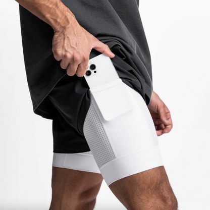 Pantalones cortos deportivos FlexRun Pro 2 en 1 | 1 + 1 gratis