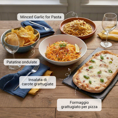 VerduraPro™ | Taglierina Multifuncional 7 en 1 para Verdure e Frutta