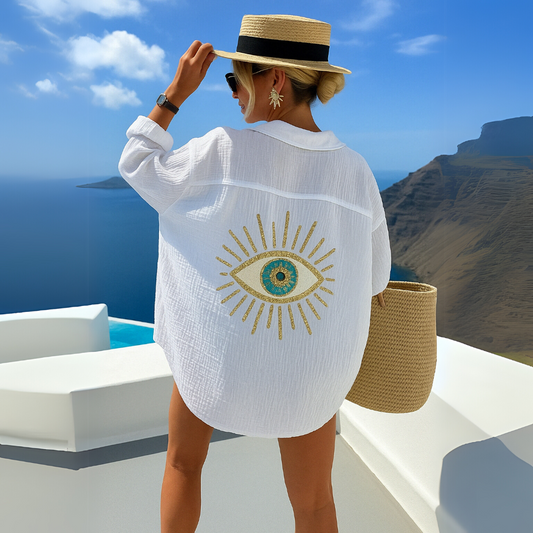 AURA LANE™ - Ibiza Breeze Blouse