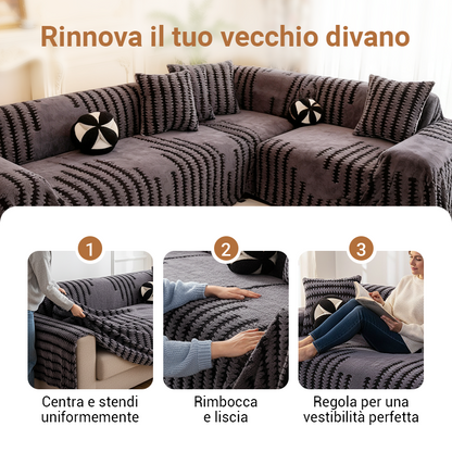 Soffiluxe™ Copridivano Morbido Antiscivolo – Protezione elegante per ogni ambiente
