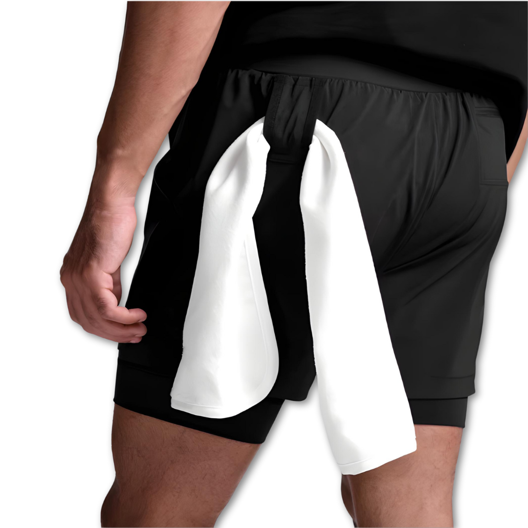 Pantalones cortos deportivos FlexRun Pro 2 en 1 | 1 + 1 gratis