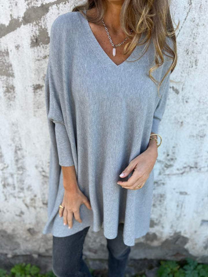 Lunora™ Breeze Knit: el suéter de cuello en V que te hará sentir cómodo