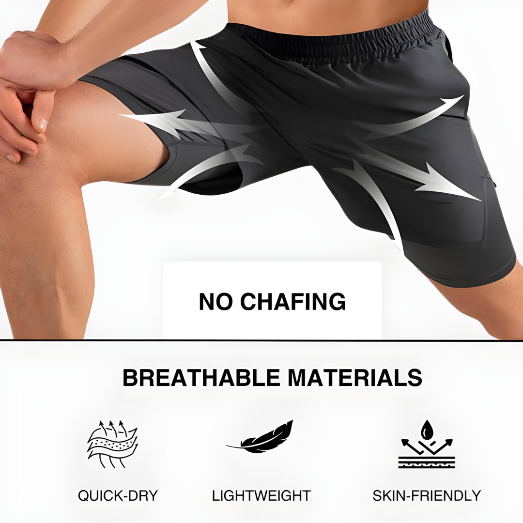 Pantalones cortos deportivos FlexRun Pro 2 en 1 | 1 + 1 gratis