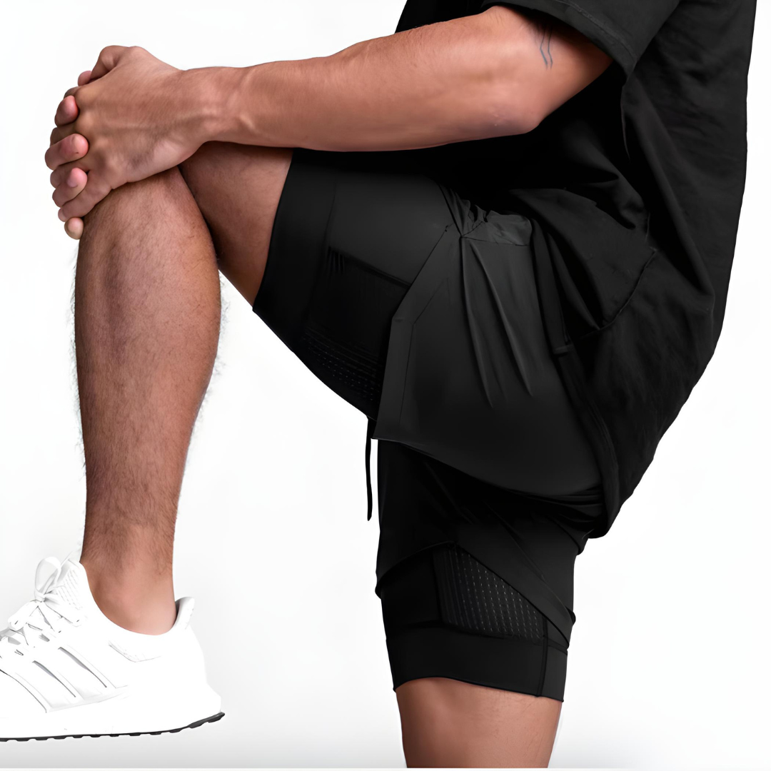 Pantalones cortos deportivos FlexRun Pro 2 en 1 | 1 + 1 gratis