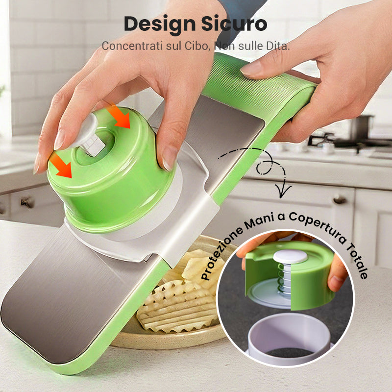 VerduraPro™ | Taglierina Multifuncional 7 en 1 para Verdure e Frutta
