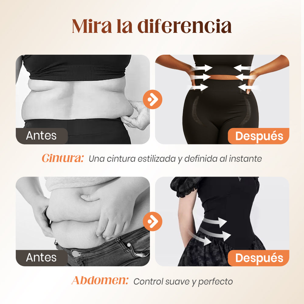 CurvaPerfect™ – Shorts Moldeadores de Cintura Alta con Efecto Levanta-Glúteos