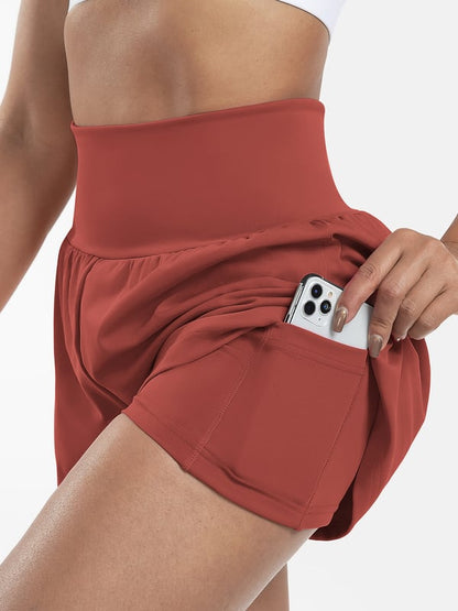 VivreFlex™ High-Waisted Yoga Shorts