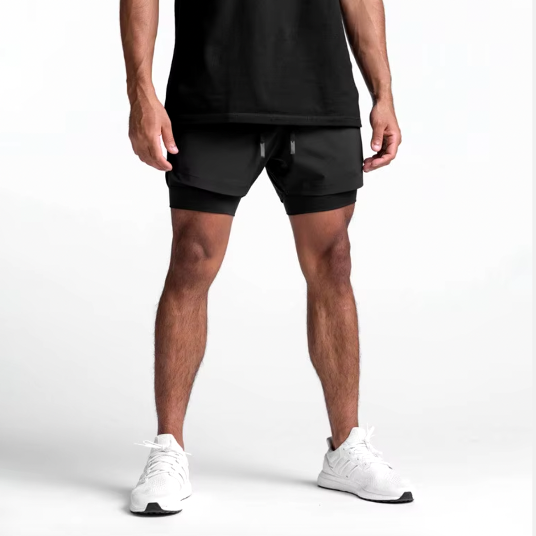 Pantalones cortos deportivos FlexRun Pro 2 en 1 | 1 + 1 gratis