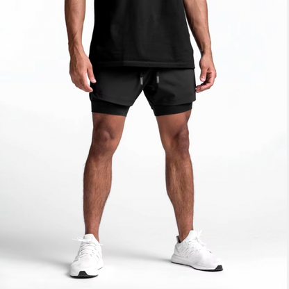 Pantalones cortos deportivos FlexRun Pro 2 en 1 | 1 + 1 gratis