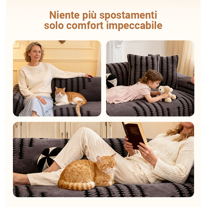 Soffiluxe™ Copridivano Morbido Antiscivolo – Protezione elegante per ogni ambiente