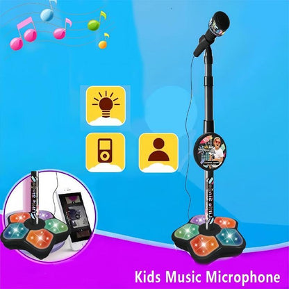 Melodrio™ – Soporte de micrófono para karaoke para niños con luz y música