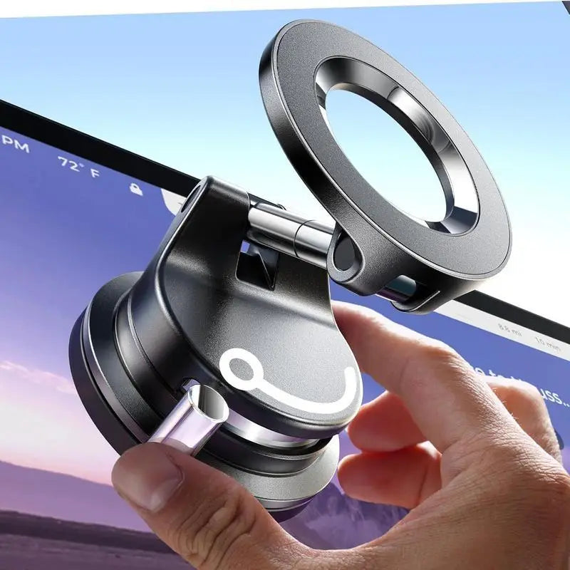 Gripora™ - Soporte Magnético con Succión al Vacío 360° para Auto