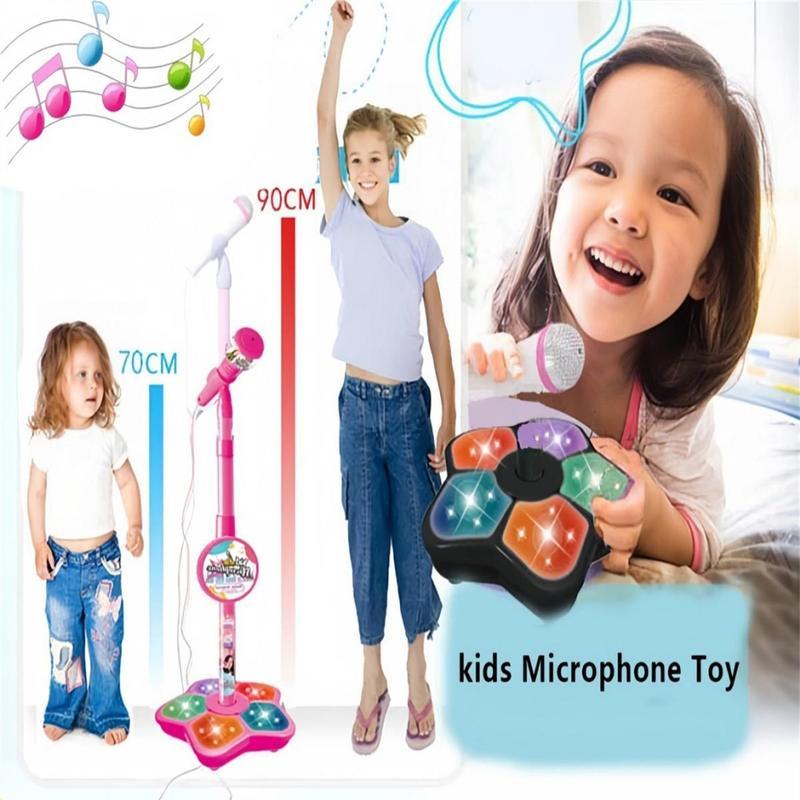 Melodrio™ – Soporte de micrófono para karaoke para niños con luz y música