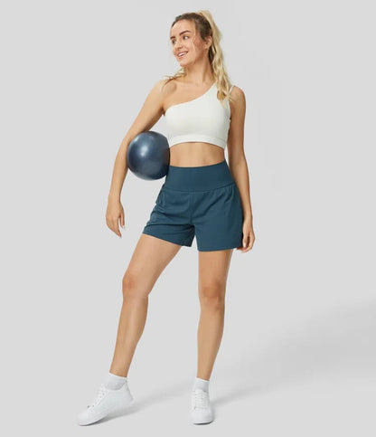VivreFlex™ High-Waisted Yoga Shorts