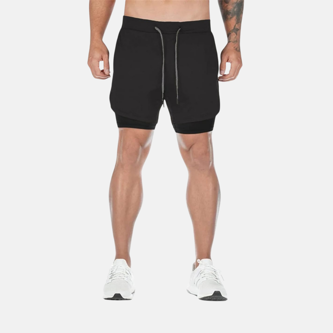 Pantalones cortos deportivos FlexRun Pro 2 en 1 | 1 + 1 gratis