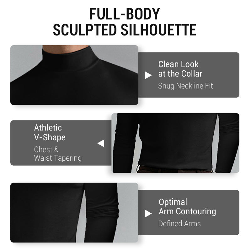 Viresto™ Maglia Uomo Collo Alto Slim Fit