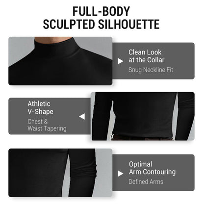 Viresto™ Maglia Uomo Collo Alto Slim Fit