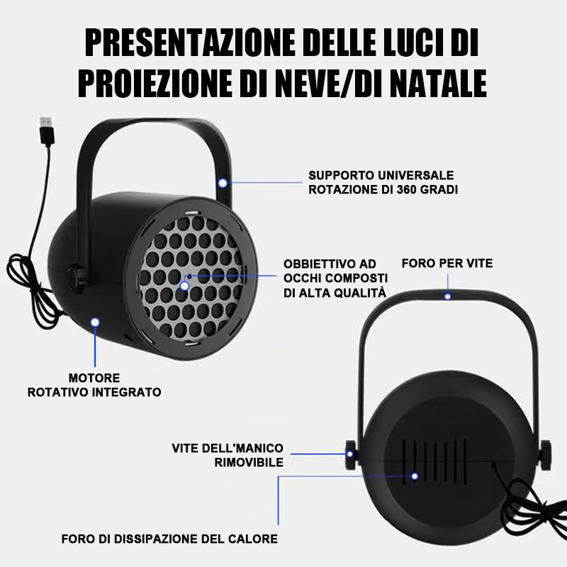 Lumivista™ Proiettore Festivo 16-in-1 – Atmosfera Magica in Ogni Momento