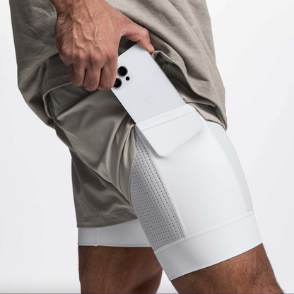 Pantalones cortos deportivos FlexRun Pro 2 en 1 | 1 + 1 gratis