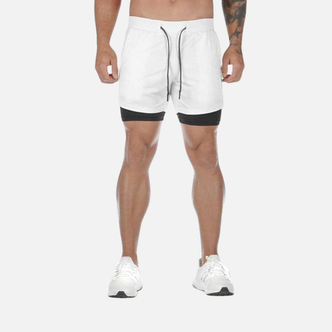 Pantalones cortos deportivos FlexRun Pro 2 en 1 | 1 + 1 gratis