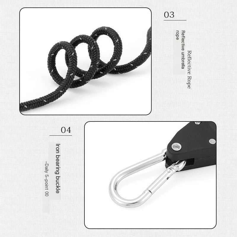 CordaFlex™ – Corda regolabile multiuso para campeggio e outdoor